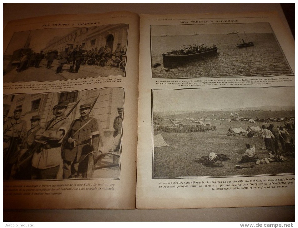 1915 JOURNAUX De GUERRE(Le Pays De France) :Salonique;Art De Poilus;Tommies;Fontaine-aux-Charmes;Horse-Gards;Zouaves - Français