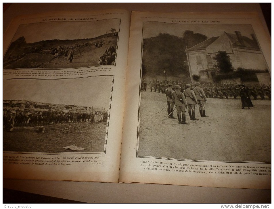 1915 JOURNAUX de GUERRE(Le Pays de France) :Salonique;Art de Poilus;Tommies;Fontaine-aux-Charmes;Horse-Gards;Zouaves