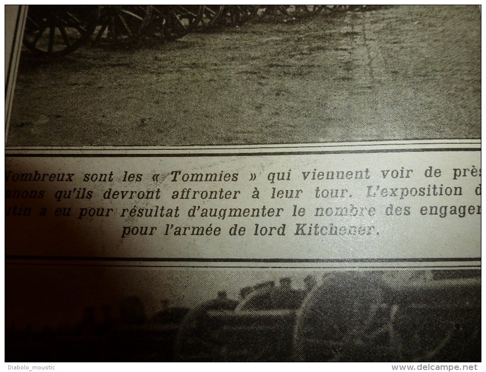 1915 JOURNAUX de GUERRE(Le Pays de France) :Salonique;Art de Poilus;Tommies;Fontaine-aux-Charmes;Horse-Gards;Zouaves