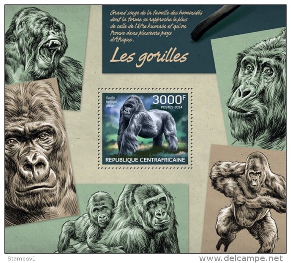 Central African Republic. 2014 Gorillas. (222b) - Gorilla