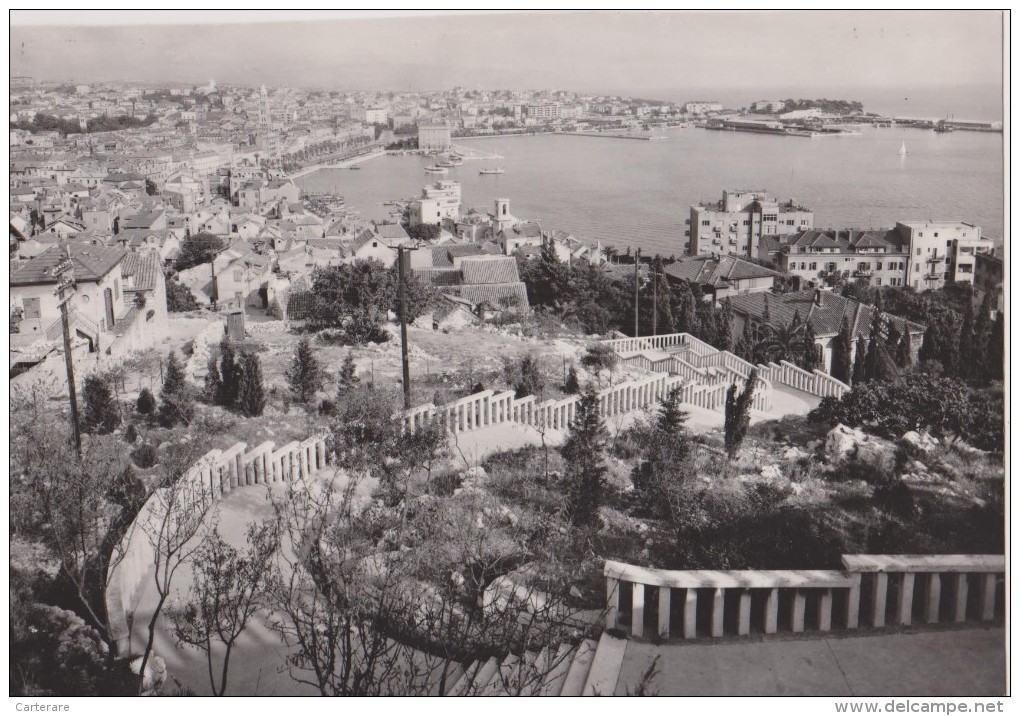 CROATIE,croatia,croazia,S PLIT   EN 1958,DALMATIE,VUE AERIENNE - Croatia