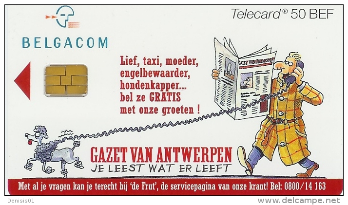 Belgique - Cartes Publicitaires - Gazet Van Antwerpen - N° 39 - EP - Mit Chip