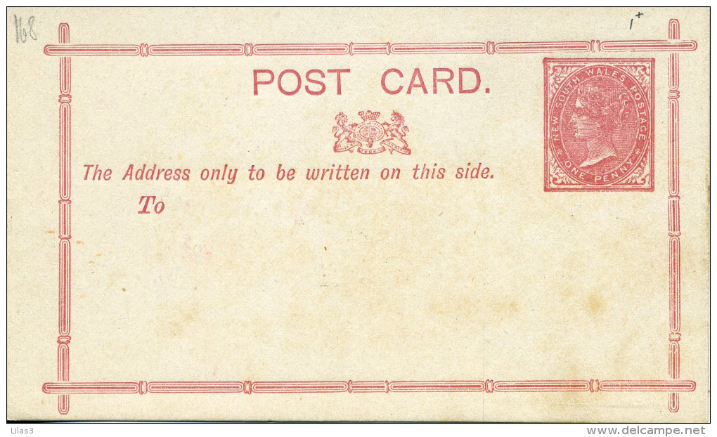 Entier Postal  Carte One Penny Rouge Neuve Victoria - Covers & Documents