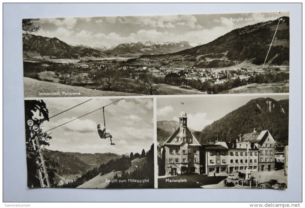 (5/2/79) AK "Immenstadt" Panorama, Berglift Zum Mittaggipfel, Marienplatz - Immenstadt