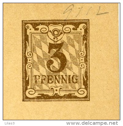 Entier Postal  Carte 3 Pf Marron Neuf - Lettres & Documents