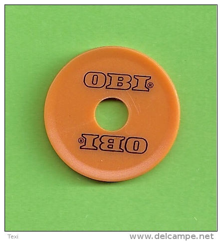 TOKEN SLOVENIA - Supermarket Trolley Token OBI SLOVENIA - Autres & Non Classés