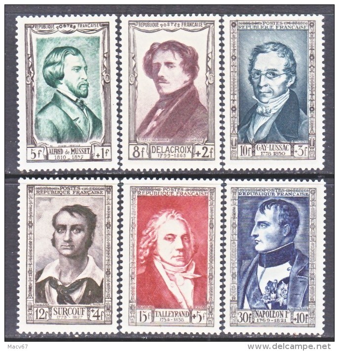 FRANCE  B 258-63    **  *   FAMOUS  MEN - Unused Stamps