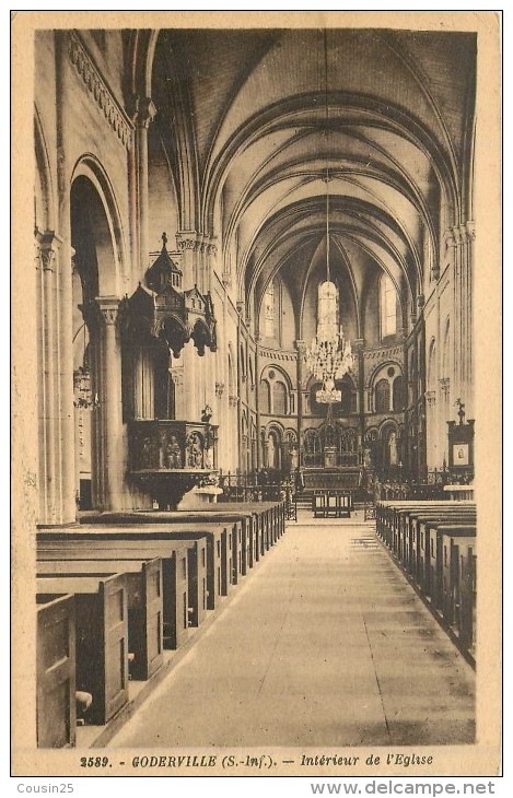 76 GODERVILLE - Intérieur De L'Eglise - Goderville