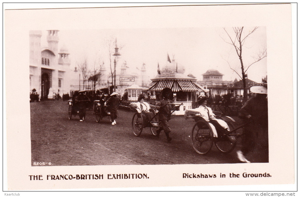 The Franco-British Exhibition : RICKSHAWS In The Grounds (London 1908) - Taxi & Fiacre