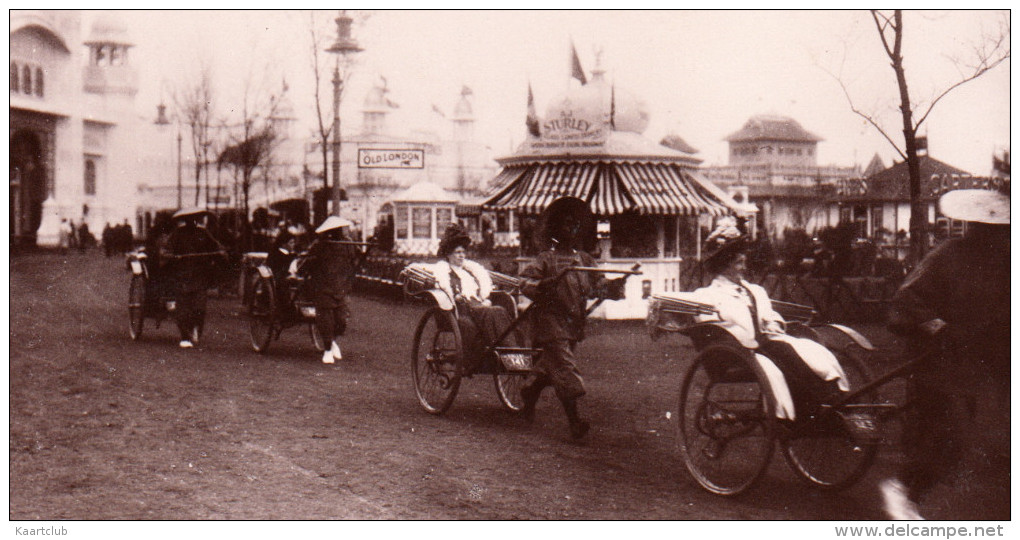The Franco-British Exhibition : RICKSHAWS In The Grounds (London 1908) - Taxis & Huurvoertuigen