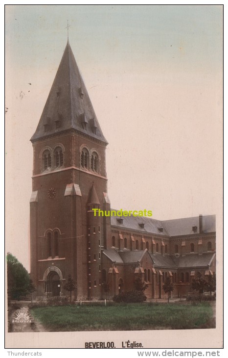 CPA PHOTO BEVERLOO L'EGLISE ** BEVERLOO KERK - Leopoldsburg (Kamp Van Beverloo)