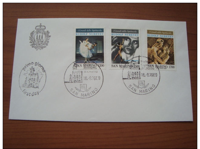 1989 FDC  -  RUDOLF NUREYEV - FDC