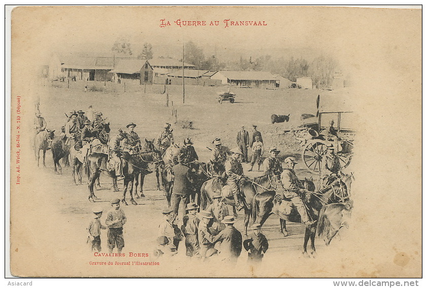 Guerre Transvaal Boer War  Cavaliers Boers  Edit Weick St Dié No 749 - Afrique Du Sud