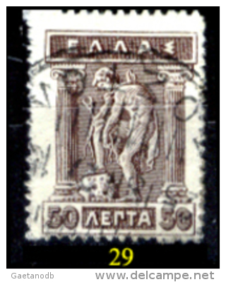 Grecia-F0028 - 1912/22 - Y&T: n.195/198C - UNO SOLO - A scelta