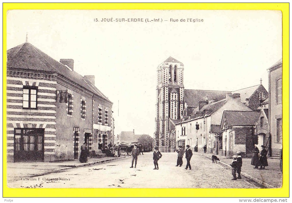 * Joué Sur Erdre (Dép 44 - Loire Atlantique - France) * (Collection F. Chapeaux Nantes, Nr 15) Rue De L'église, TOP Rare - Nort Sur Erdre