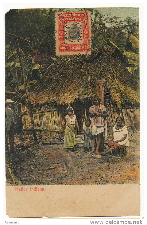 Native Indians Edicion Maduro No 179 Vignette Postcard Club BBC Busy Buster Club Hammond Indiana - Panama