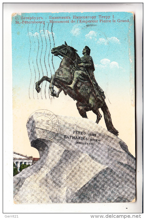 RU 190000 SANKT PETERSBURG, Zar Peter Der Große, Denkmal, 1914 - Russland
