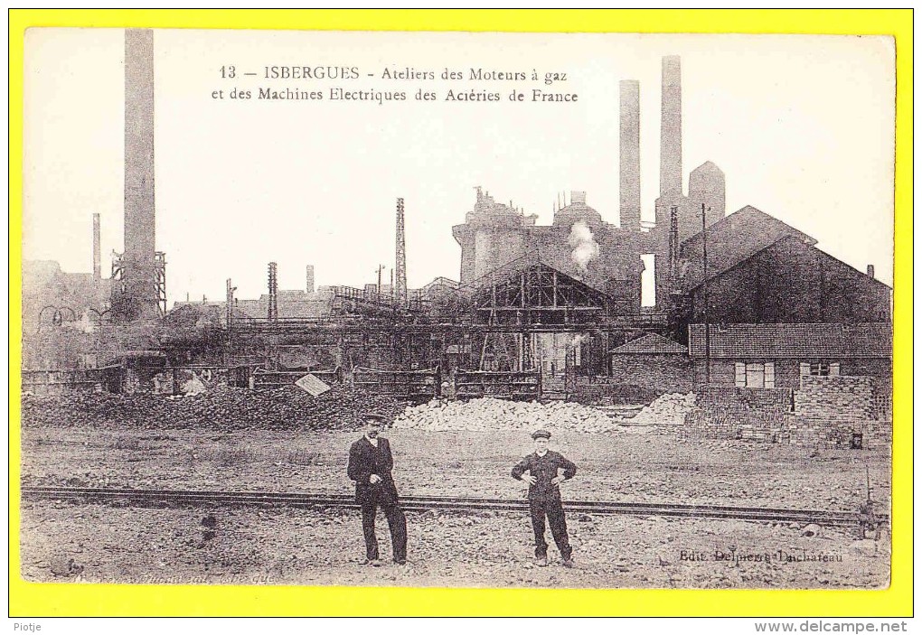 * Isbergues (Dép 62 - Pas De Calais - France) * (Edit Delpierre, Duchateau, Nr 13) Ateliers Des Moteurs à Gaz, Fabrique, - Isbergues