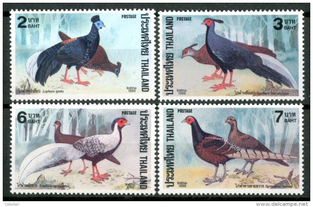 THAILAND 1988 ** - Uccelli / Birds -  4 Val. MNH Come Da Scansione - Altri & Non Classificati