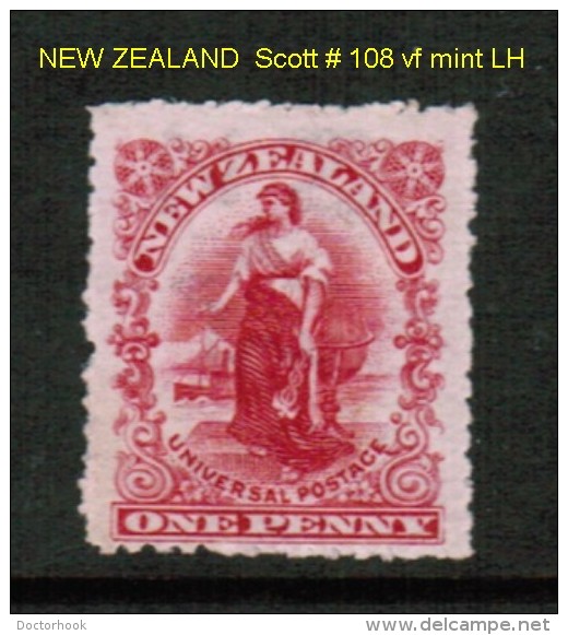 NEW ZEALAND    Scott  # 108* VF MINT LH - Neufs