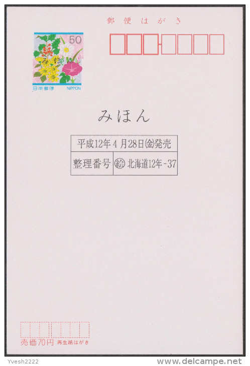 Japon 2000. Entier Postal Spécimen. Tom & Jerry, Chat Et Souris. Tom Et Jerry Font Du Rafting - Rafting