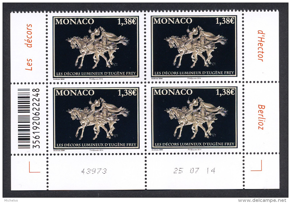 Monaco 2014 -  Yv N° 2942 ** - 150e ANNIVERSAIRE DE LA NAISSANCE D´EUGENE FREY - Unused Stamps