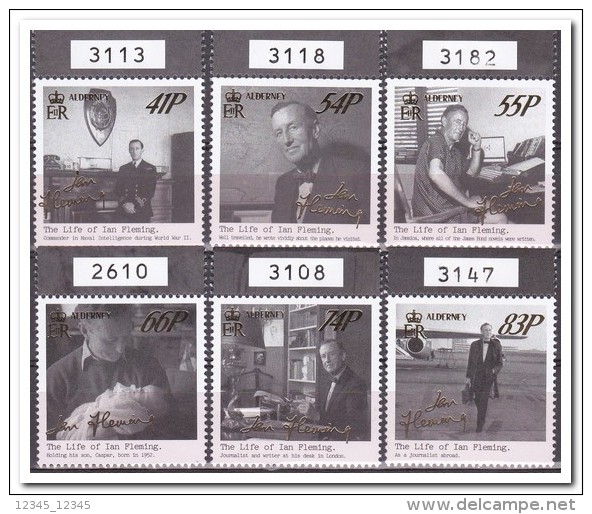 Alderney 2014, Postfris MNH, Ian Fleming - Alderney