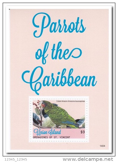 Union Island 2014, Postfris MNH, Parrots - St.Vincent (1979-...)