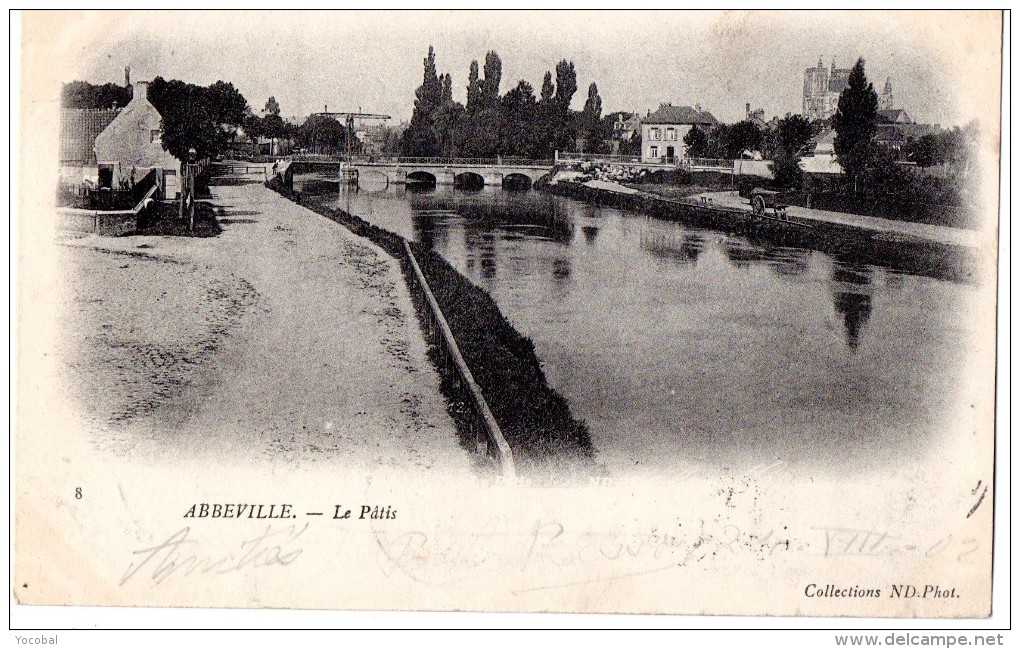 CP, 80, ABBEVILLE, Le Pâtis, Dos Simple, Voyagé En 1902 - Abbeville