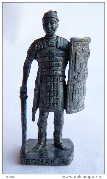 FIGURINE KINDER  METAL SOLDAT ROMAIN 100 à 300 Ap JC  4 RP LEGIONNAIRE 80's Fer - KRIEGER RÖMER Légionär (1) - Figurillas En Metal