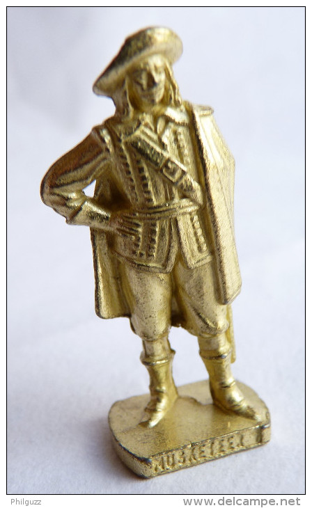 FIGURINE KINDER  METAL SOLDAT MOUSQUETAIRE FRANCAIS  1 Scame 80's Or - KRIEGER Französische Musketiere 1670 - Metal Figurines