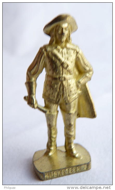 FIGURINE KINDER  METAL SOLDAT MOUSQUETAIRE FRANCAIS  4 Scame 80's Or - KRIEGER Französische Musketiere 1670 - Figurines En Métal