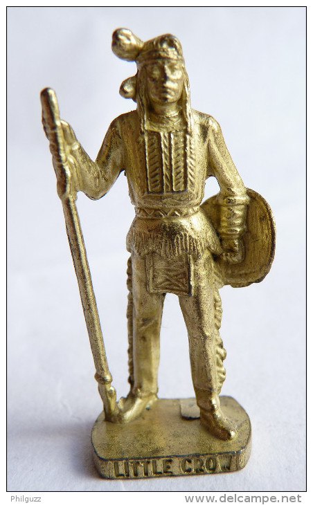 FIGURINE KINDER  METAL  INDIEN II - 7 LITTLE CROW OR - KRIEGER Berümmte Indianer-Häuptlinge - Metal Figurines