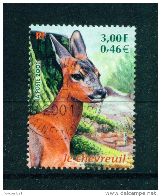 FRANCE  -  2001  Animals  3f  Used As Scan - Used Stamps