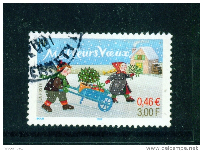 FRANCE  -  2001  New Year  3f  Used As Scan - Used Stamps