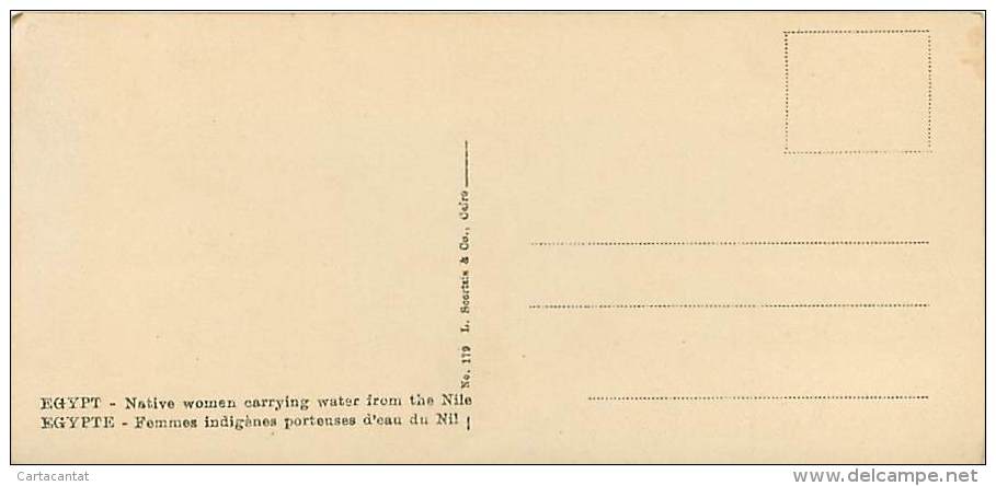 PORTATRICI D'ACQUA SUL NILO. BELLA CARTOLINA PRIMI DECENNI DEL '900 - Persone
