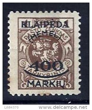 Memel . No 228 X. - Unused Stamps