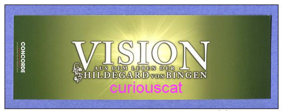 VISION Aus Dem Leben Der HILDEGARD Von BINGEN BOOKMARK LESEZEICHEN SEGNALIBRO BLADWIJZERS MARQUE PAGE - Lesezeichen