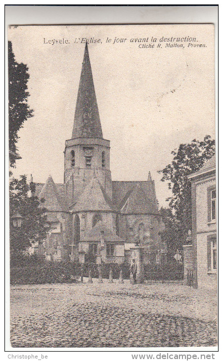 Leysele L´Eglise Le Jour Avant La Destruction (pk14046) - Alveringem