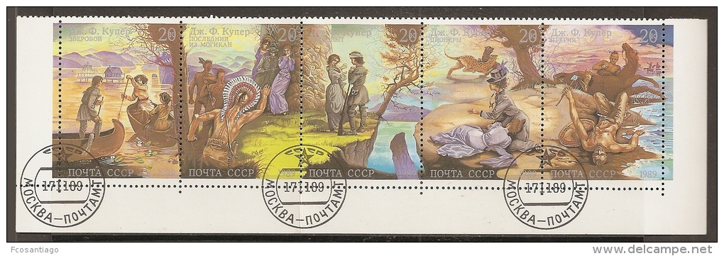 PINTURA - RUSIA 1989 - Yvert #5684/88 - VFU - Modernos