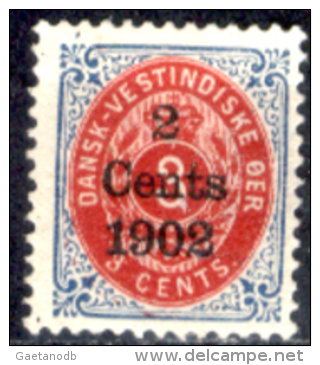 Antille-Danesi-F014 - 1902 - Y&T: N.21 (sg) - - Danimarca (Antille)