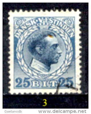 Antille-Danesi-F023 - 1915/17 - Y&T: N.44, 48, 49, 50 (+/sg/o) - A Scelta. - Denmark (West Indies)