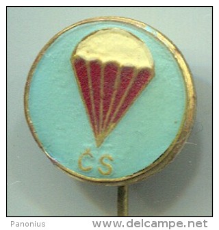 PARACHUTTING - CSSR, Vintage Pin, Badge - Parachutisme