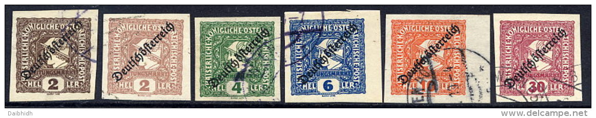 AUSTRIA 1919 Deutschösterreich Newspaper Stamps Used - Usados