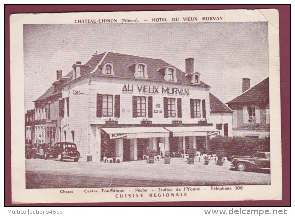 58 - 290814 - CHATEAU CHINON - HOTEL DU VIEUX MORVAN - Commerce Automobile - Chateau Chinon