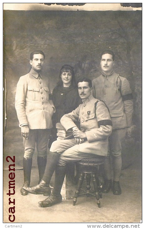 2 CARTE PHOTO : ARROMANCHES SOLDATS MILITAIRES 14 CALVADOS FAMILLE BOSSET OU ROSSET - Arromanches