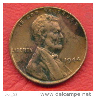 F4427 / - ONE CENT - 1944 - United States Etats-Unis USA - Coins Munzen Monnaies Monete - 1909-1958: Lincoln, Wheat Ears Reverse