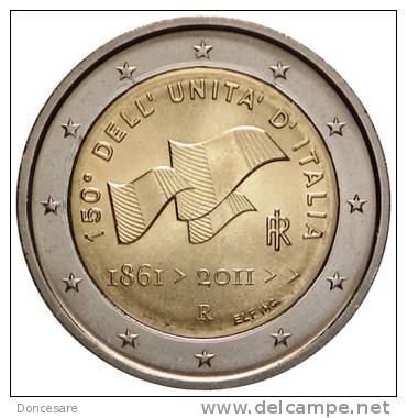 ** 2 EURO COMMEMORATIVE ITALIE 2011 PIECE  NEUVE ** - Italia