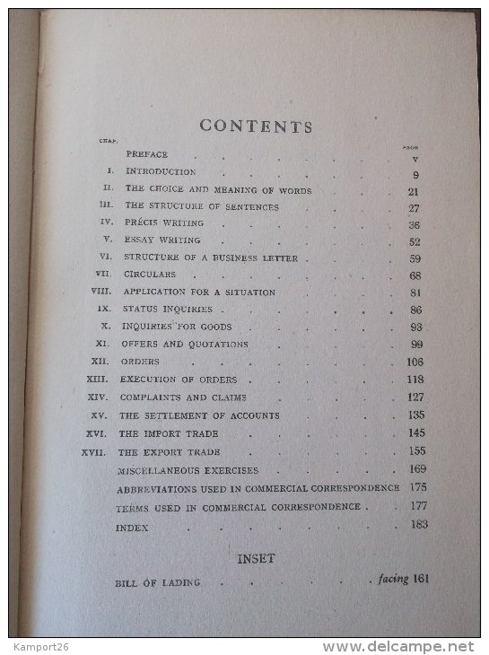 1946 English & Commercial Correspondence NAGAOKA & THEOPHILUS - English Language/ Grammar