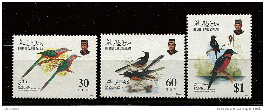 Brunei ** N° 463 à 465 - Oiseaux (II) - Brunei (1984-...)